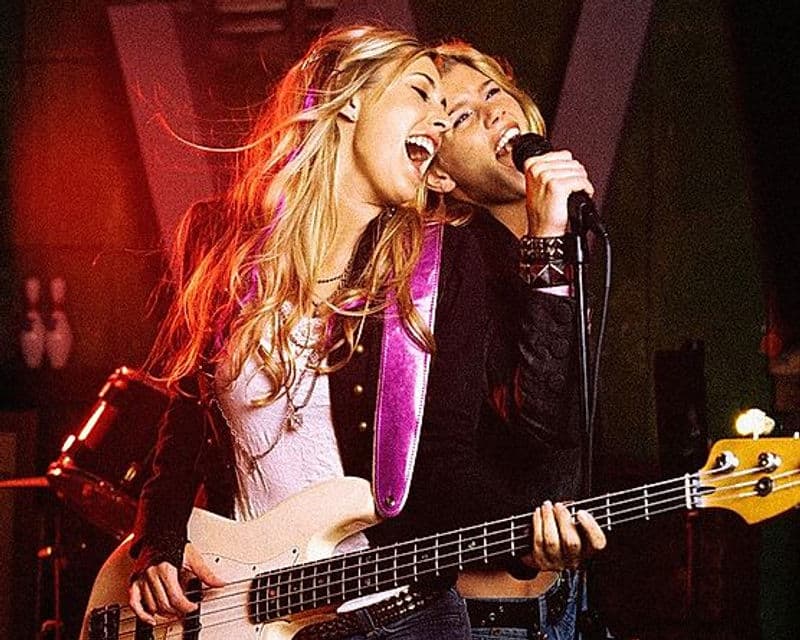 Gitarrist auf der Bühne