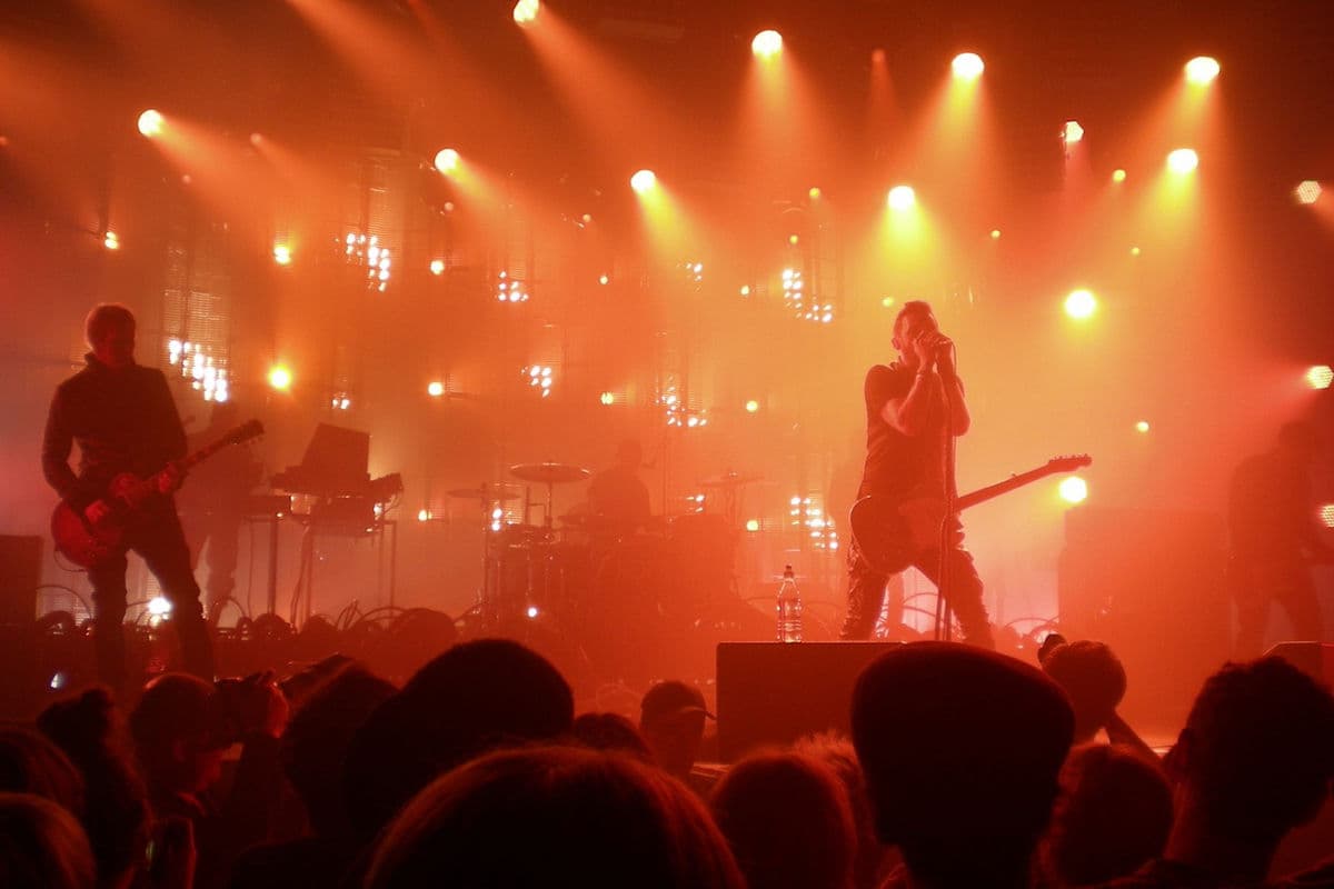 Rockkonzert-Aufführung